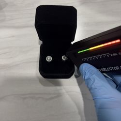 VVS1 Halo Moissanite Earrings