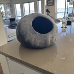 Barely used felt cat cave