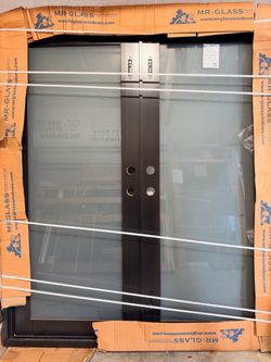 Front door in black