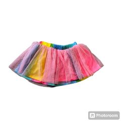 Dream Works Trolls World Tour colorful Rainbow tutu baby girl 12 month