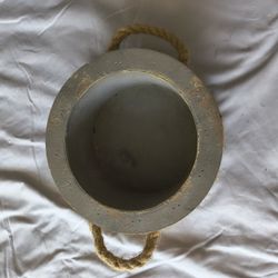 Rope Wrapped Decorative Wooden Bowl