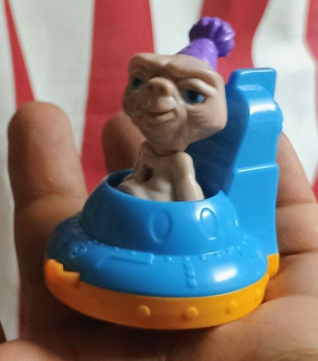 Vintage 1994 ET Toy McDonald's Birthday Train Happy Meal Toy Extra Terrestrial
