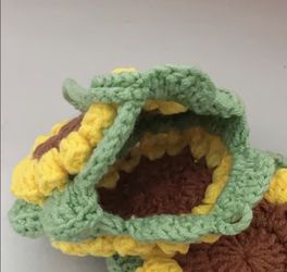 Hand-crocheted Sunflower