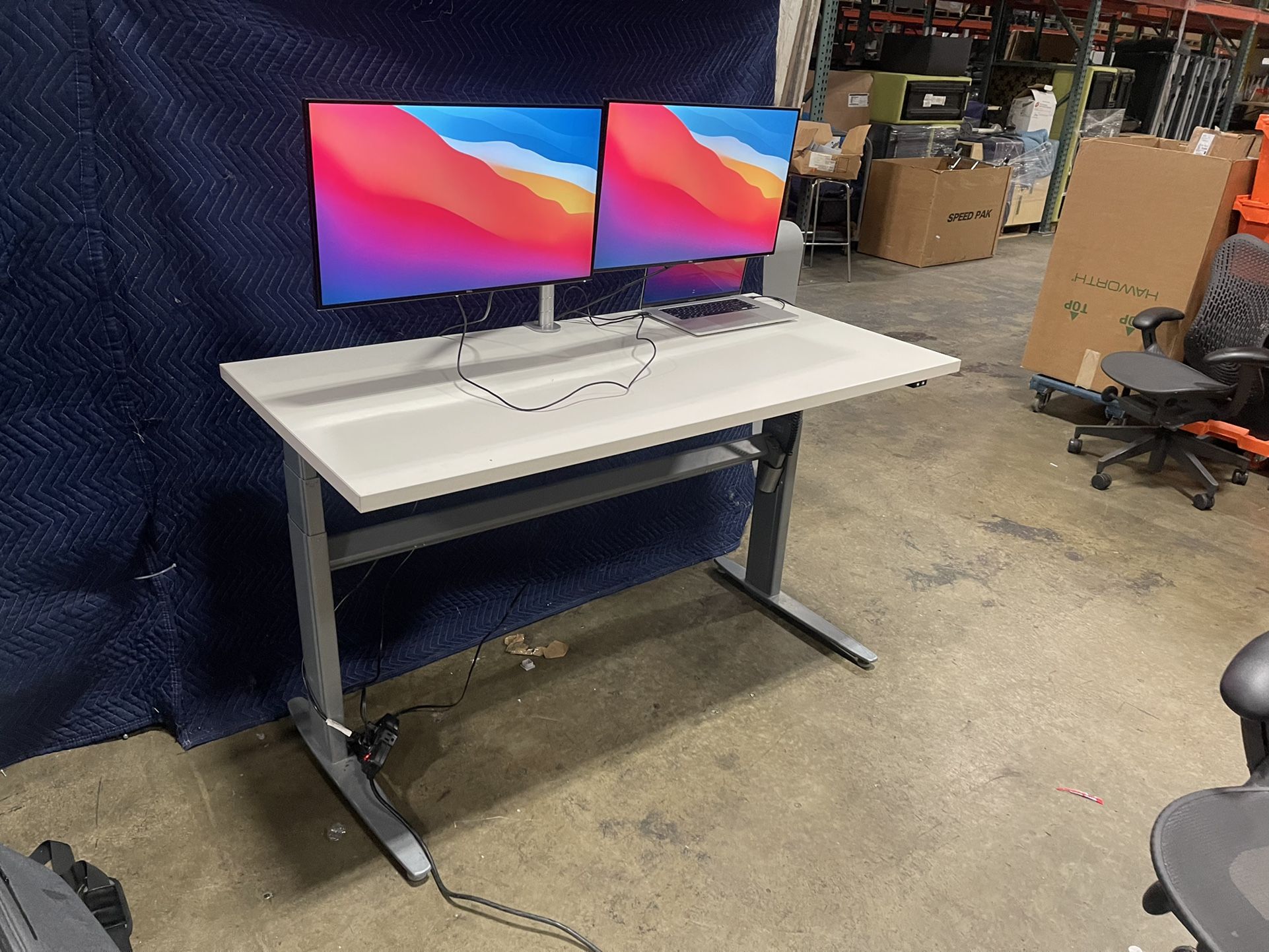 60x30 Conset Standing Desk! Electric Height Adjustable Table! Sit Stand Desk! We Also Several Have Ergonomic Chairs!