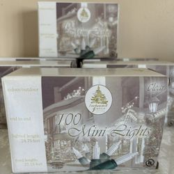 Six Boxes Of Enchanted Forest 100 Count Clear Incandescent Light🎄See Below For Full Details🎄