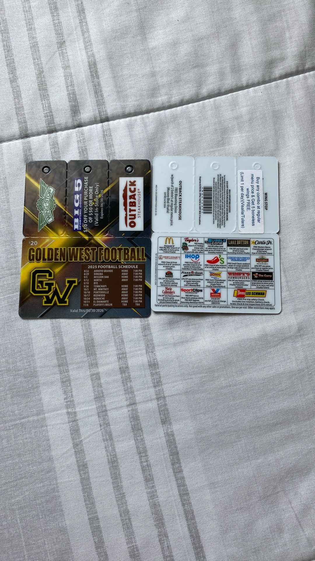 Gold Cards