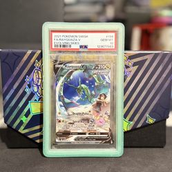 Rayquaza V (Alternate Full Art) 194/203 SWSH07: Evolving Skies Holo PSA 10