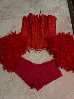 Burlesque show girl costume