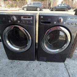 🍂SET WASHER AND DRYER LG DARCK STEEL🍂 ✔️SIDE BY SIDE-STACKABLE✔️ 🆓️FREE DELIVERY🆓️