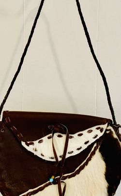 Real Cow And Leather Handbag