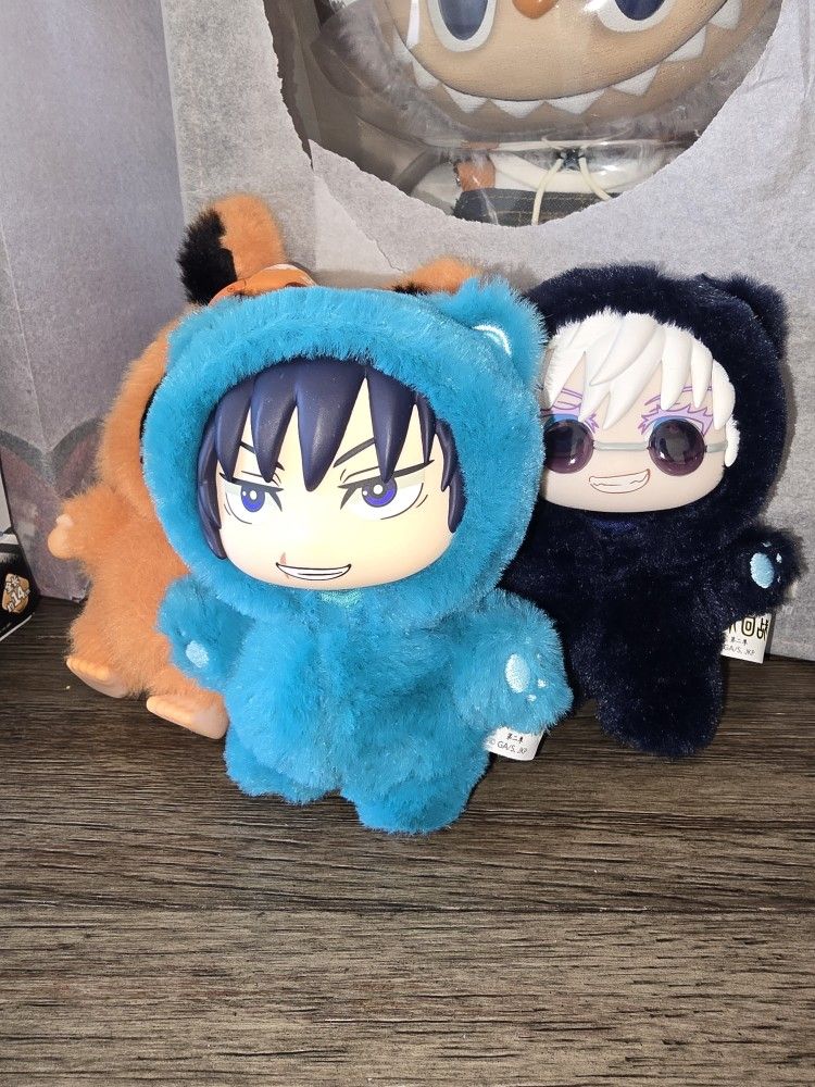 Jiu Jitsu Kaisen Plush Keychains Labubu Style