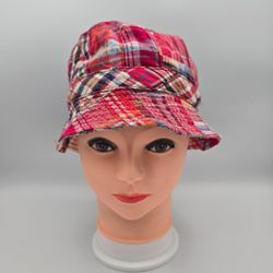 Unbranded Kids Multi-Colored Patchwork Plaid Bucket Hat One Size