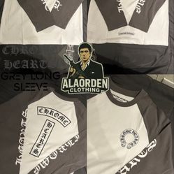 CHROME HEARTS GREY LONG SLEEVE 