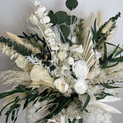 Greenery Bouquets Eucalyptus Bouquet Dried Flower Bouquet -Wedding Bridal Bouquet 