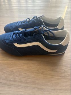 Blue old skool vans
