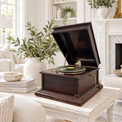 Antique Columbia Grafonola Phonograph c1(contact info removed) Mahogany Tabletop Record Player