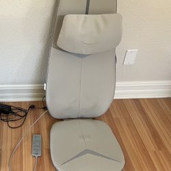 RENPHO Back Massager with Heat Shiatsu Rolling Chair Massage Pad Beige RF-BM076