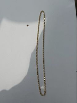 14k solid rope chain