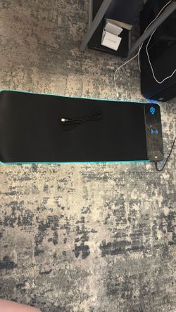Pro Gaming Mouse pad Rgb Lights And Wireless Charging