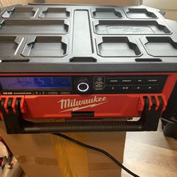 tool only MILWAUKEE FUEL M18 Lithium-Ion Cordless PACKOUT Radio/Speaker with Built-In Charger.