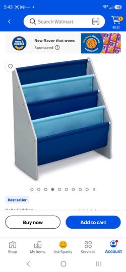 Delta Children Sling Book Rack Bookshelf