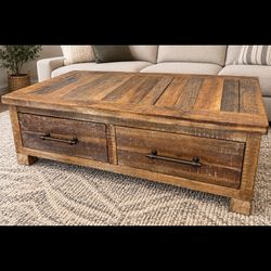 Wooden coffee table 
