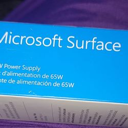 Microsoft Surface 65W Power Supply - Black in Original Sealed Package