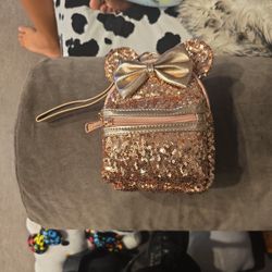 Rose Gold Longefly Wristlet 