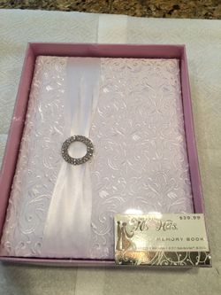 His & Hers wedding Memory Book