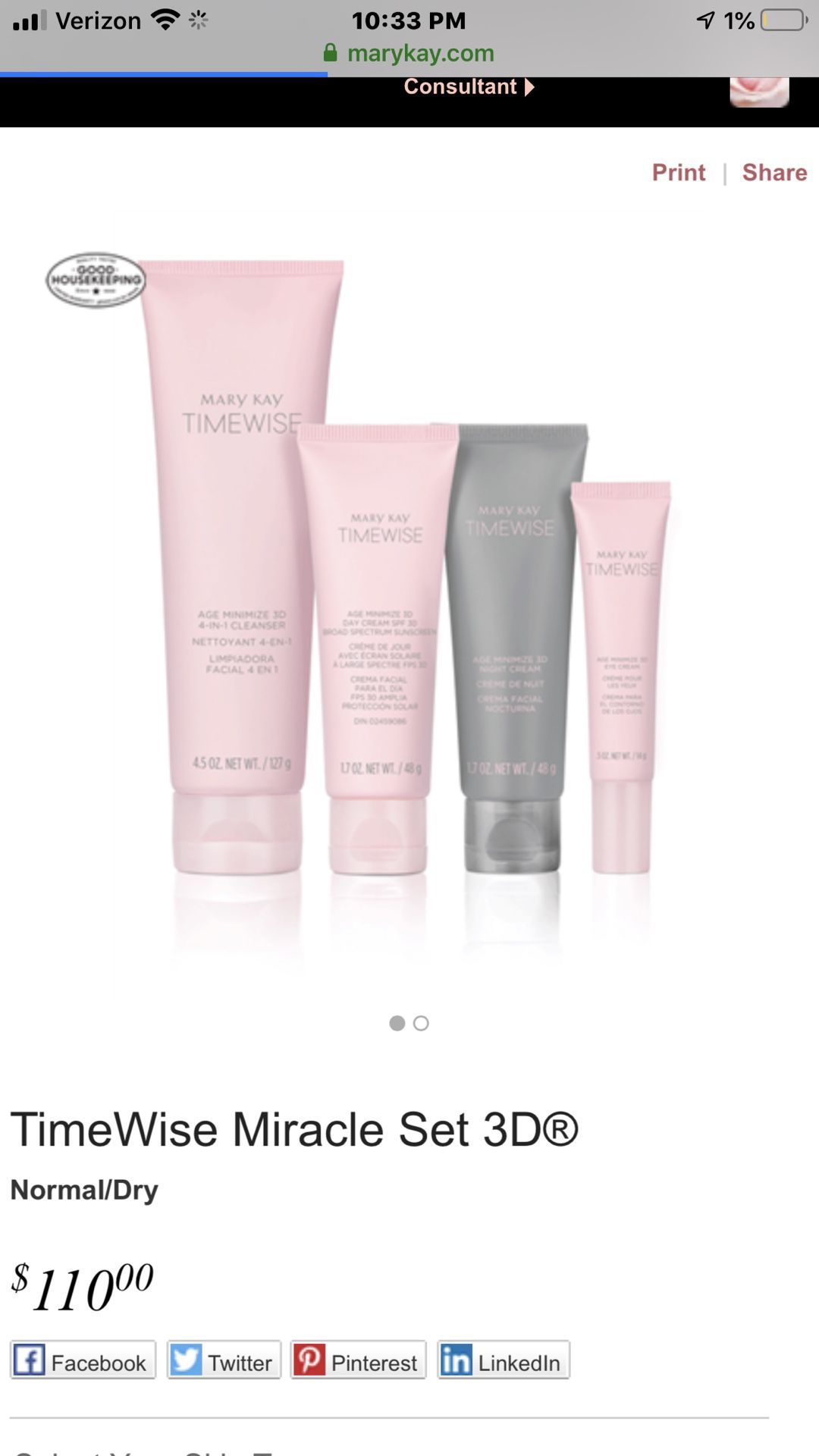 Mary Kay Timewise Set 3D