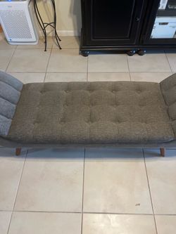 Pier 1 Imports Penny Bench – Mid Century Modern Tufted Bench