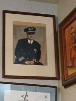 Framed Chief Of Police Water Color