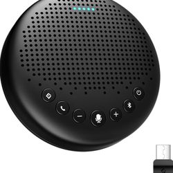  Conference Speaker and Microphone Luna 360° Voice Pickup w/Noise Reduction/Mute/Indicator USB Bluetooth Speakerphone w/Dongle for 8 People Daisy