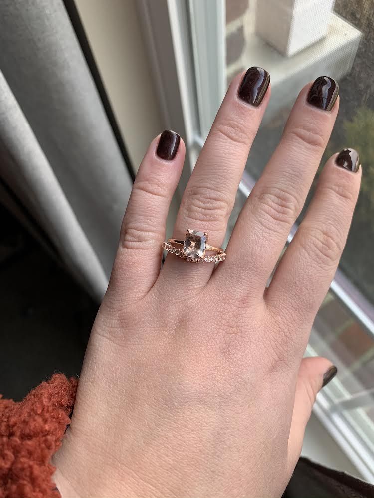 Rose Gold Morganite Set