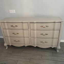 6 Drawer Tan Dresser
