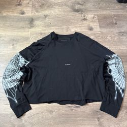 Givenchy X Chito spiderweb long sleeve tee Cropped