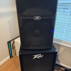 PEAVEY DJ SYSTEM WITH SPEAKERS