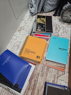 20 New various sizes college ruled notebooks/notepad.