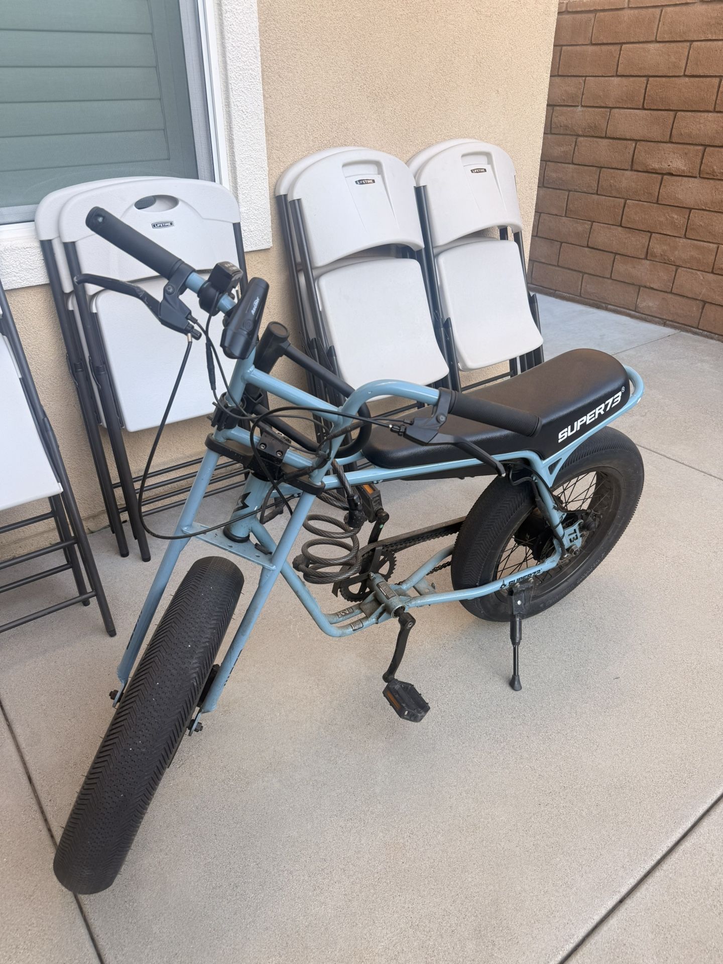 Super73 Z1 Electric Bike Steel Blue