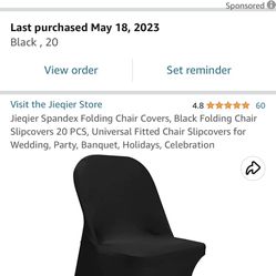 120 Black Cover Chairs 