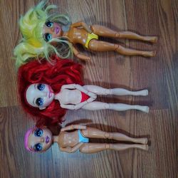Rainbow High Ruby Anderson Sunny Madison Nude Articulated Doll Lot SEND OFFERS