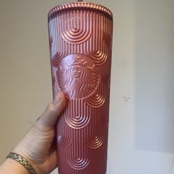 Starbucks Pink Scales Tumbler 