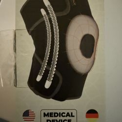 KNEE BRACE With side stabilizers and patella gel pad