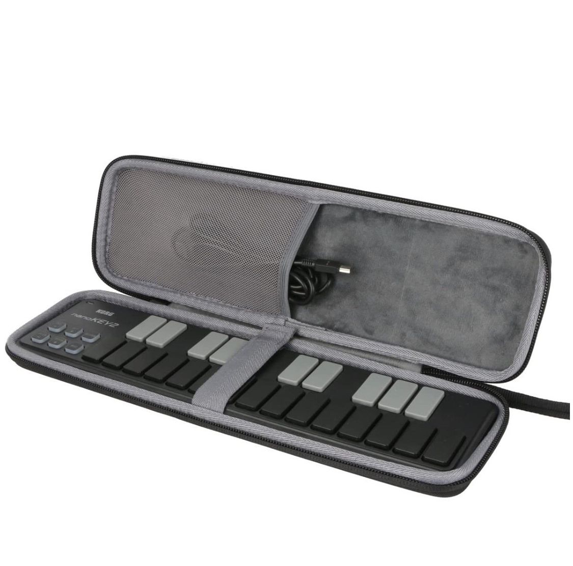 Hard Travel Case for Korg Nano Slim Line MIDI Keyboard/DJ Drum Pad/USB Controller nanoKEY2 nanoPAD2 nanoKONTROL2