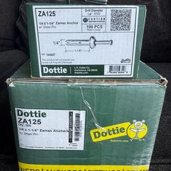 L.H. Dottie ZA125 Zamac Anchors, 500 pack