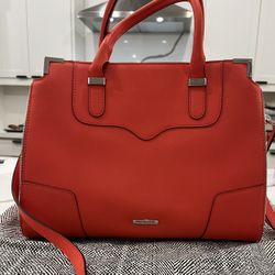 100% Authentic Rebecca Minkoff Orange Designer Crossbody Bag