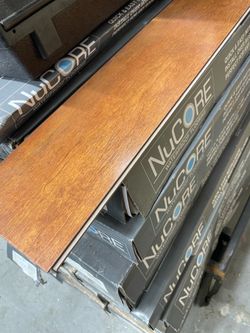 24 boxes with 10 pc of 6" x48" = 450 sq feet of WATERPROOF RIGID CORE LUXURY VINYL PLANK - CORK PAD