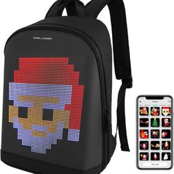 Crelander Laptop Backpack, Smart LED Dynamic Backpack Waterproof Backpack Luggage Bag Cycling Travel Daypack Rucksack - Gifts (Back To School)