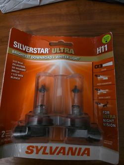 Sylvania H11 SilverStar ULTRA Halogen Headlight Bulb, 2 Pack, Compatible with Multiple Cars