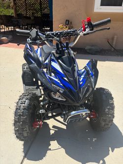 Kids Mini ATV Quad Bike Blue Black NEW